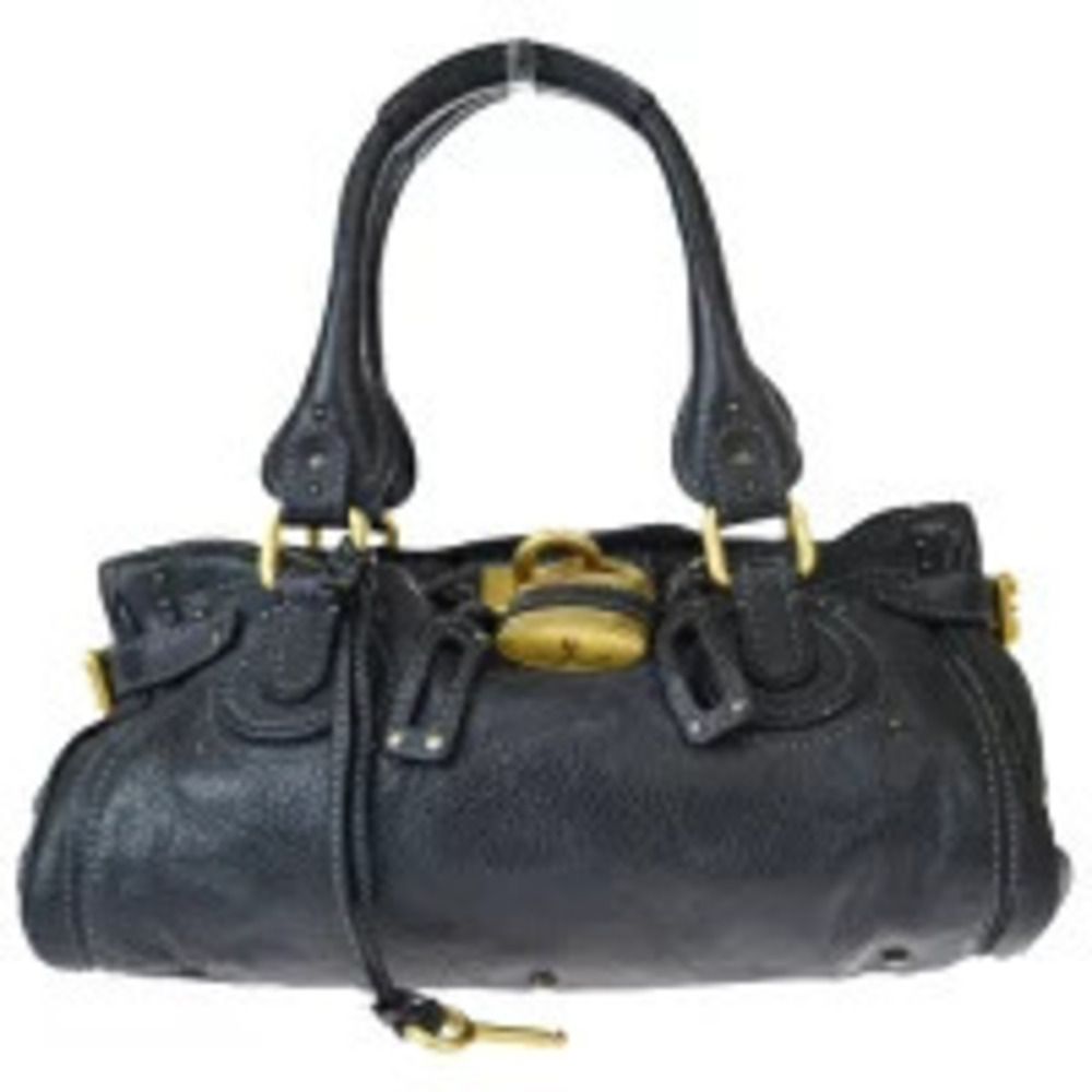 Chloe Paddington shoulder bag Handbag black leather padlock